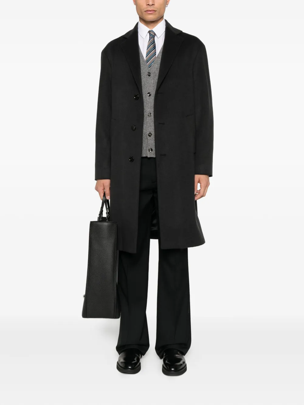 Lardini button pocket coat | Single Breasted Coats | Image 2