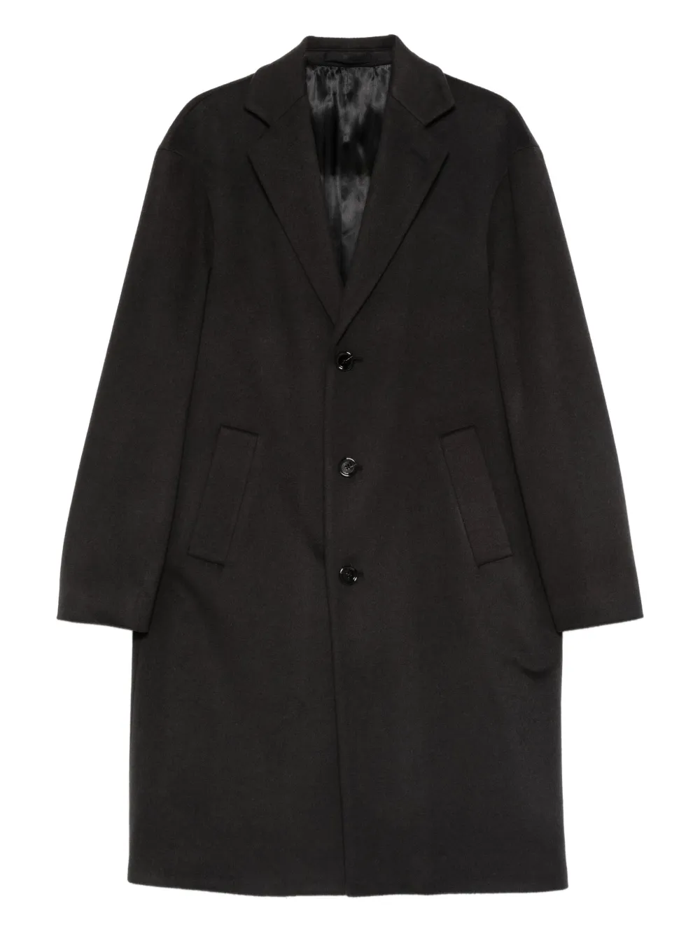 Lardini button pocket coat | Black | Image 1