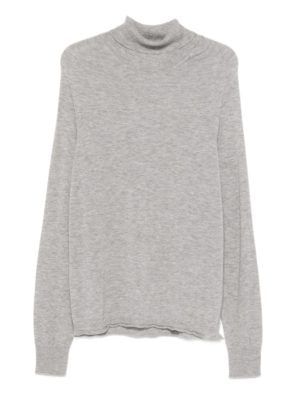 120% Lino roll-neck sweater | Grey | Image 1
