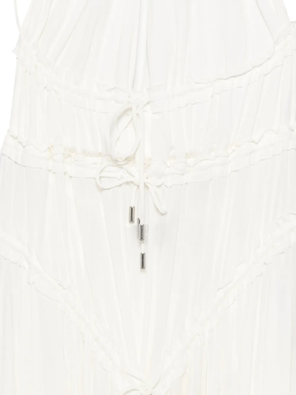 DSQUARED2 Jurk met open rug Wit