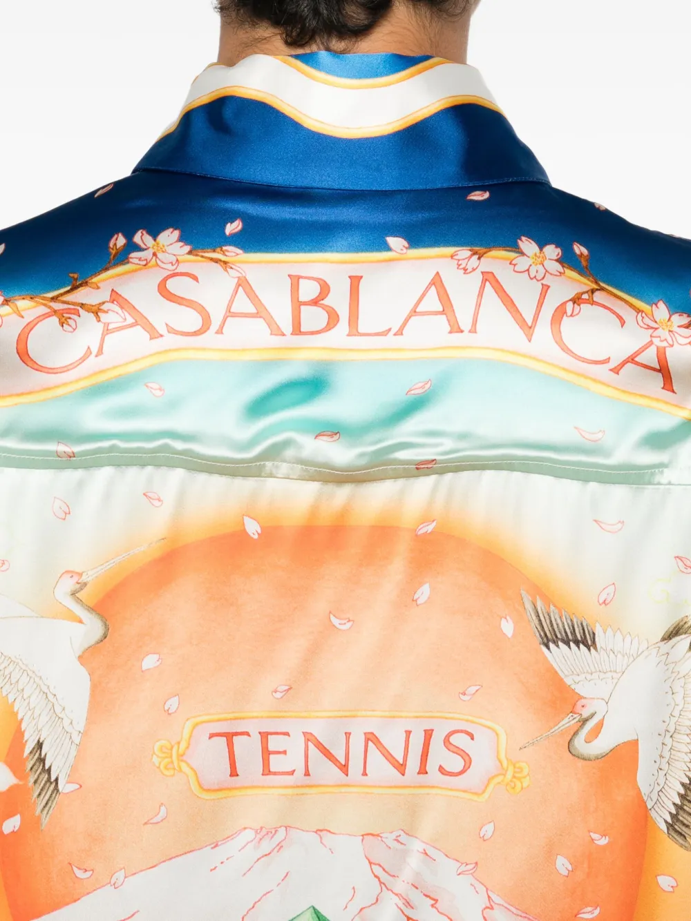 Casablanca Midi-jurk met print Blauw