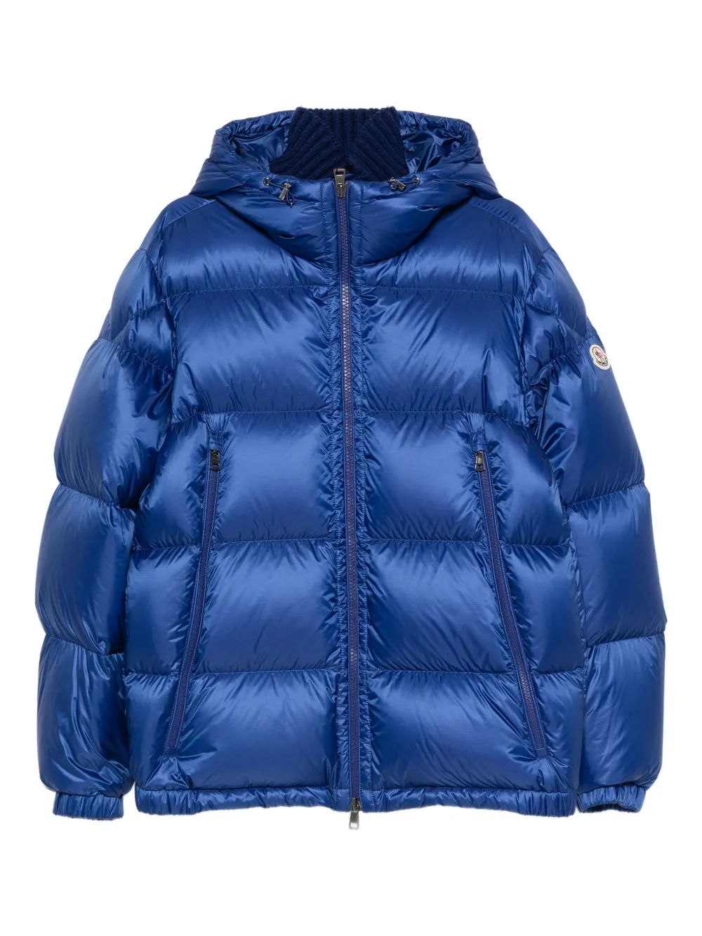 Moncler hooded puffer jacket - Blu
