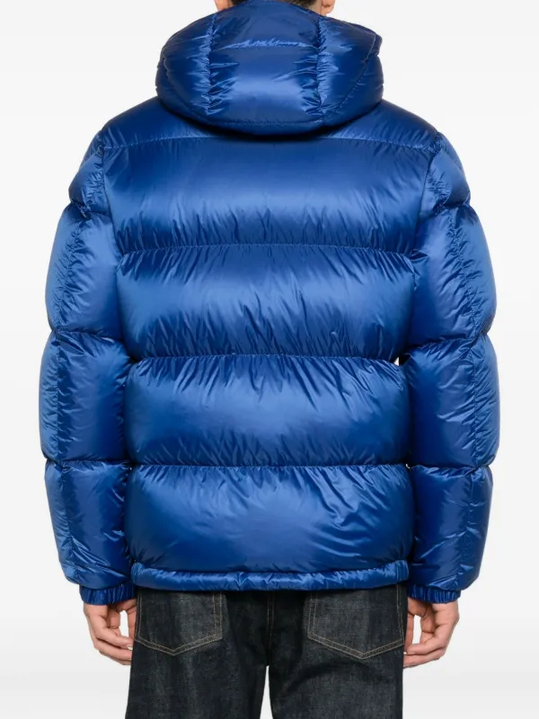 Moncler Jaqueta Matelassê Com Capuz | Azul | FARFETCH BR