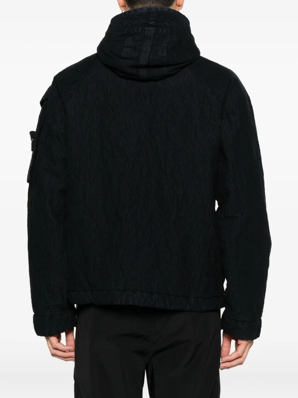 Stone Island Jack met capuchon Zwart