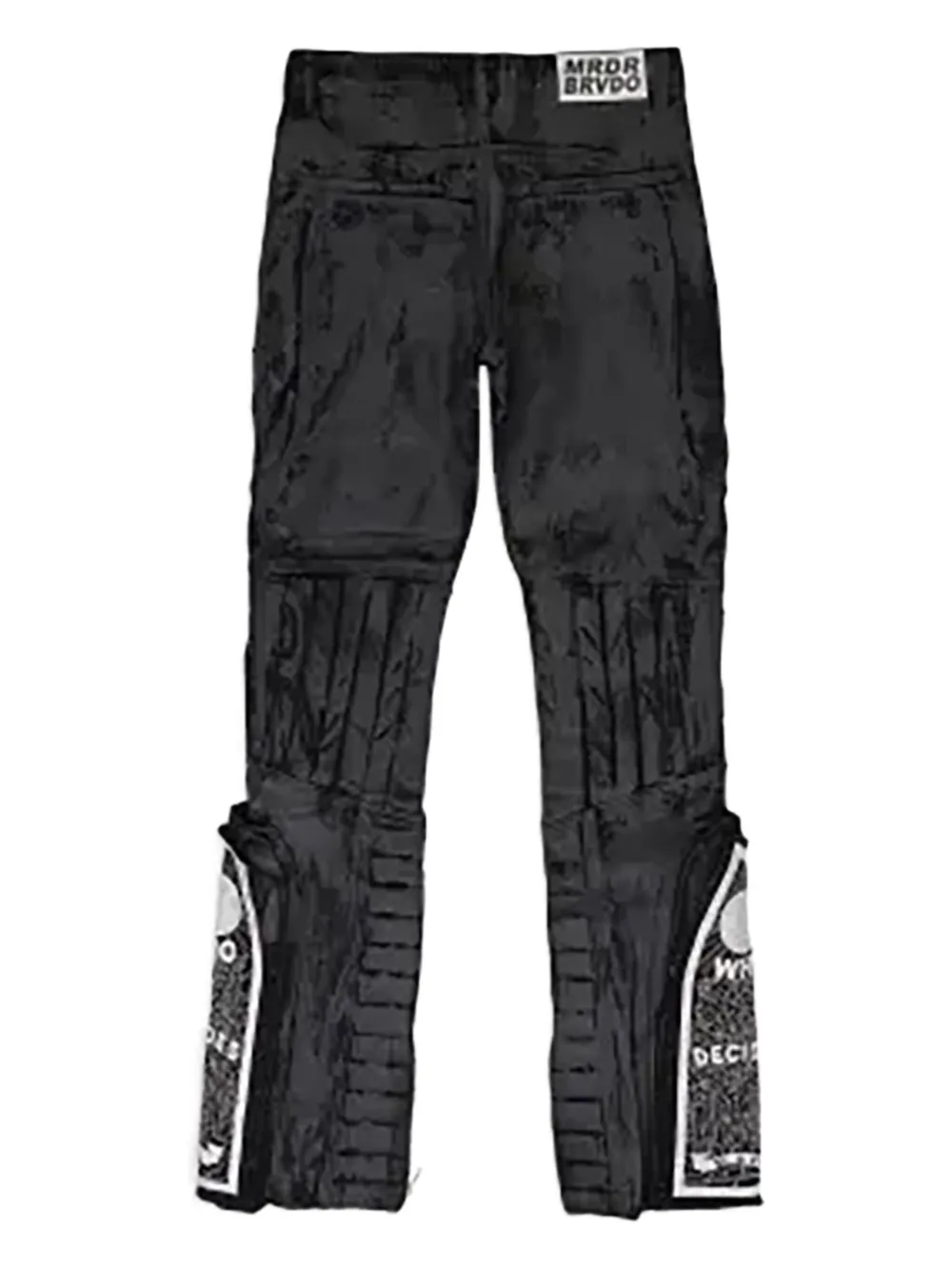 Who Decides War Moto straight jeans - Zwart