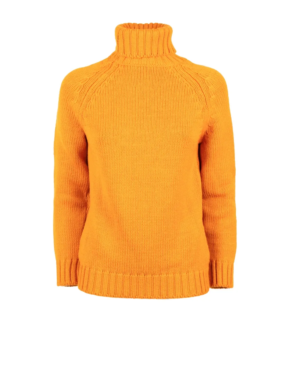 Base Milano Roll-neck Sweater In Orange