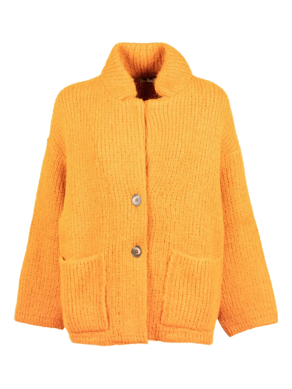 Base Milano ボタン カーディガン - イエロー