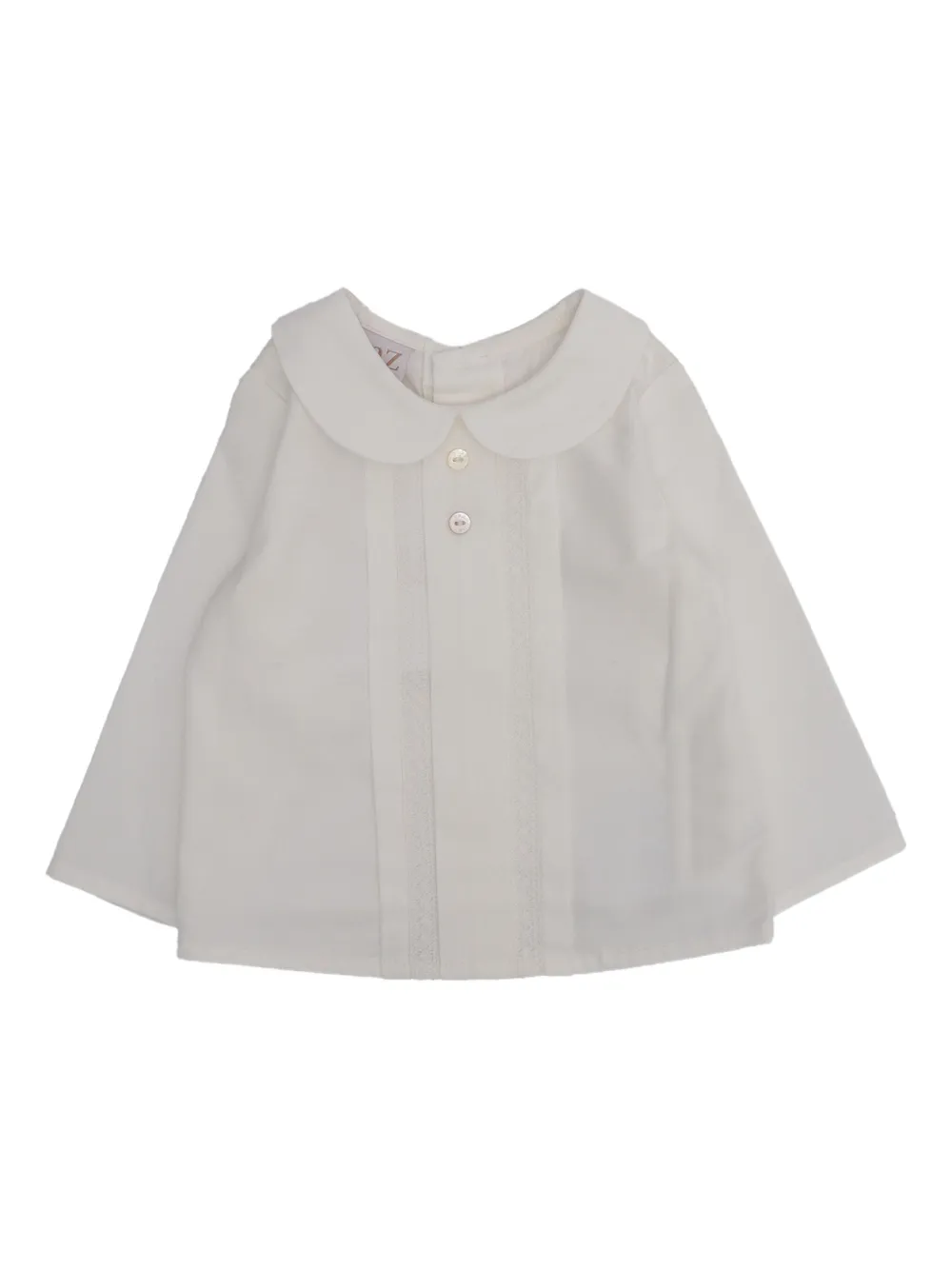 Paz Rodriguez Blusa con colletto alla Peter Pan e bottoni - Bianco