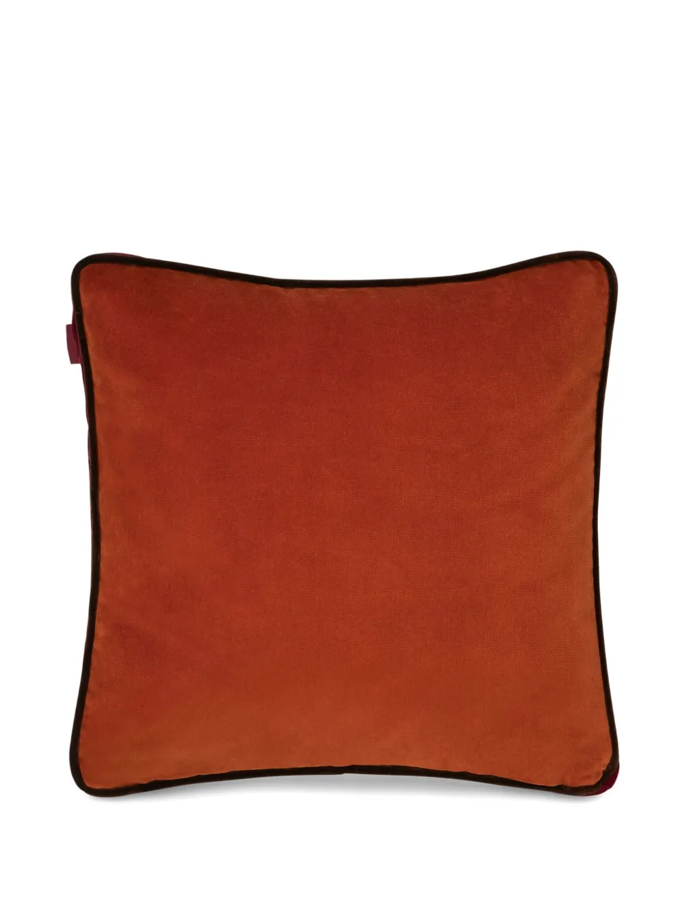 Etro Home Embroidered Velvet Cushion (45cm X 45cm) In Orange