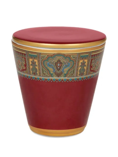 ETRO HOME portavelas redondo de porcelana de 9.5cm x 9cm
