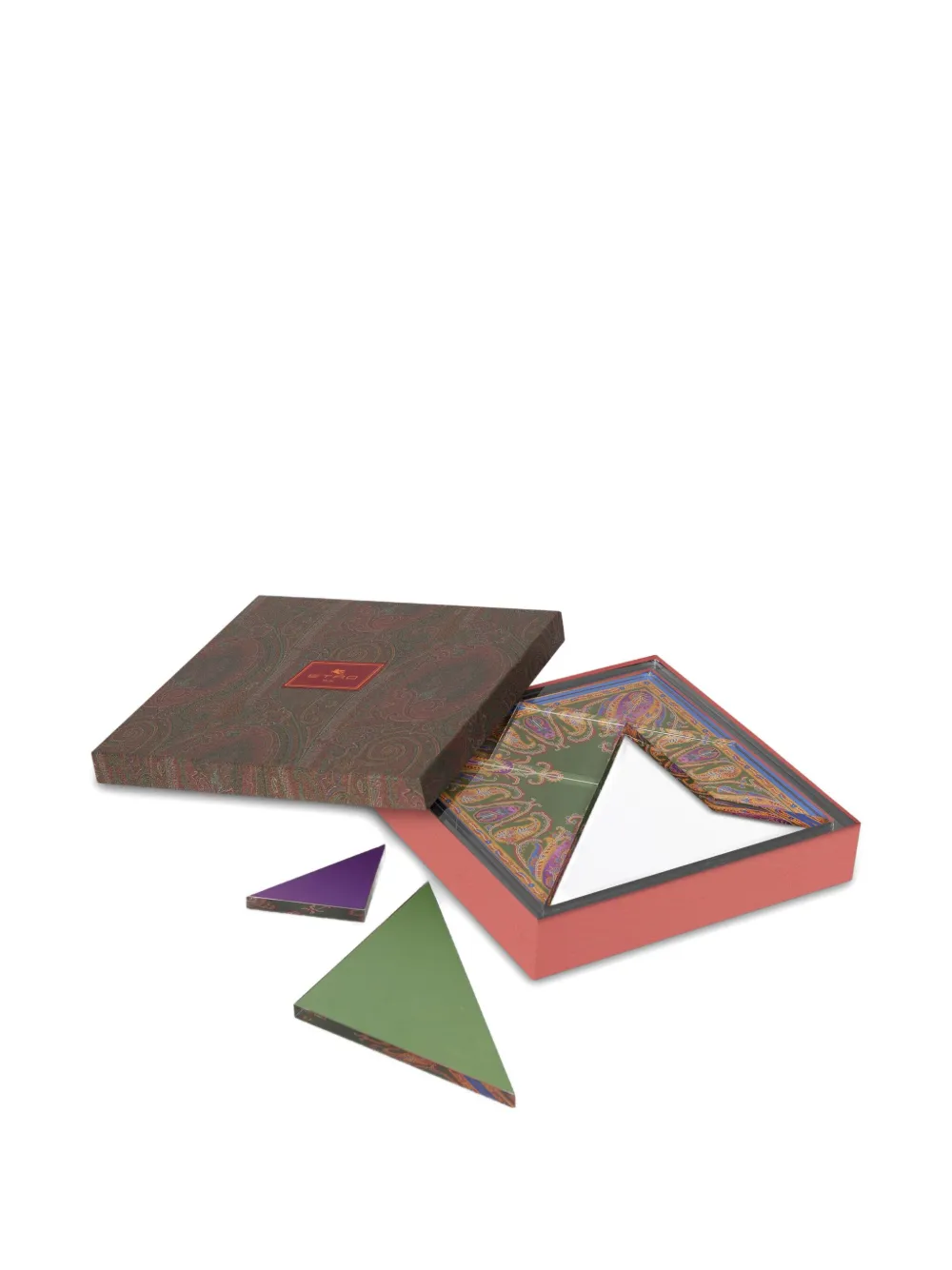 Etro Home Paisley Tangram (20cm X 20cm) In Multi