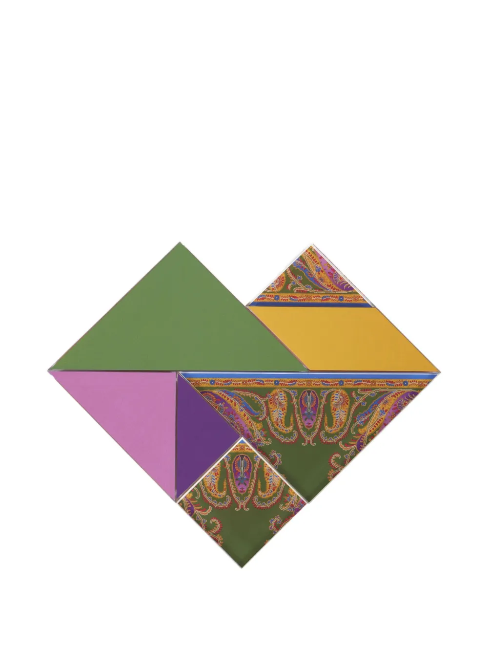 Etro Home Paisley Tangram (20cm X 20cm) In Multi