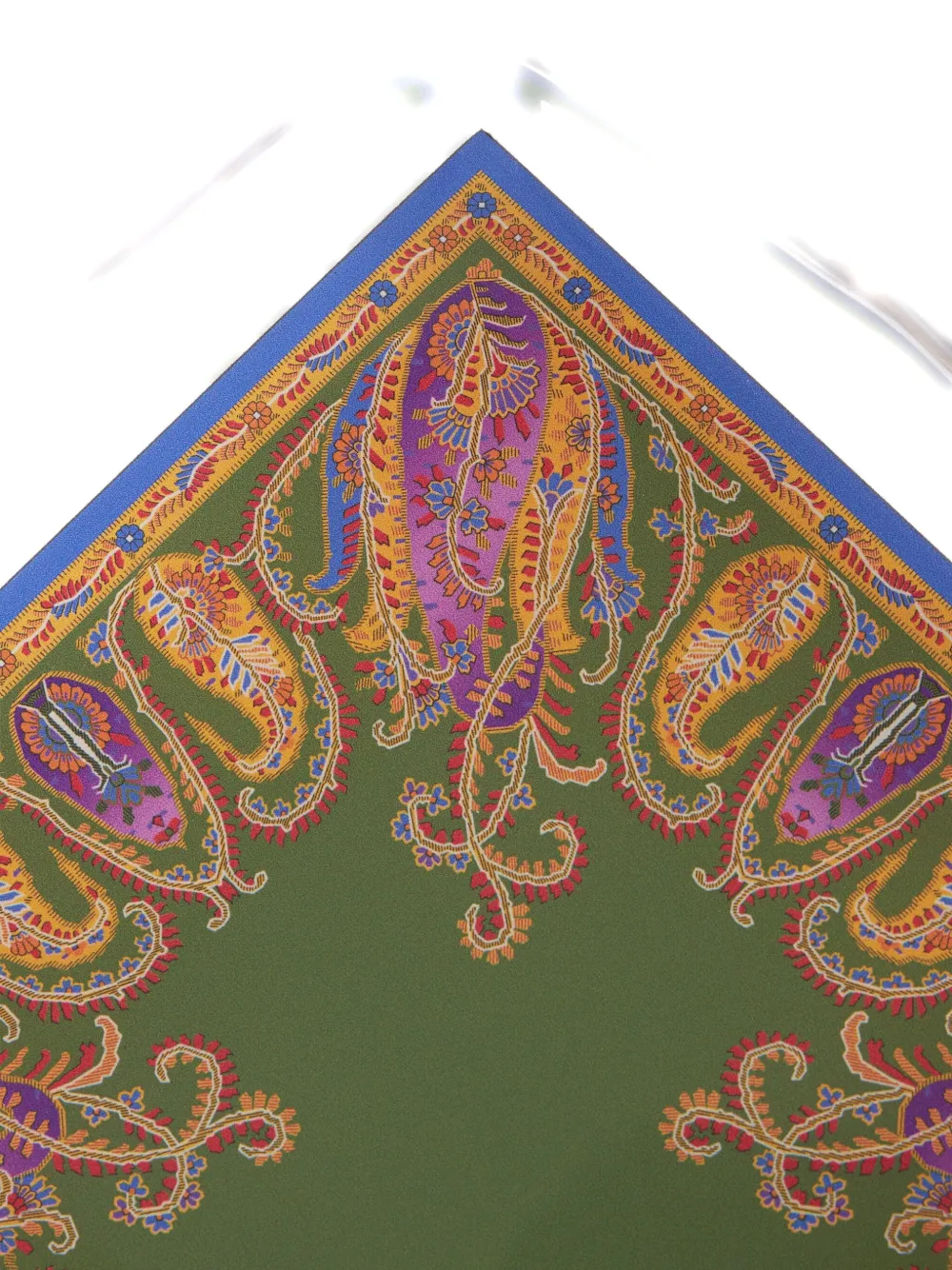 Etro Home Paisley Square Tray (4.5cm X 17cm) In Green