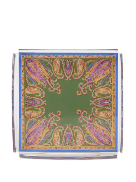 ETRO HOME paisley square tray (4.5cm x 17cm)