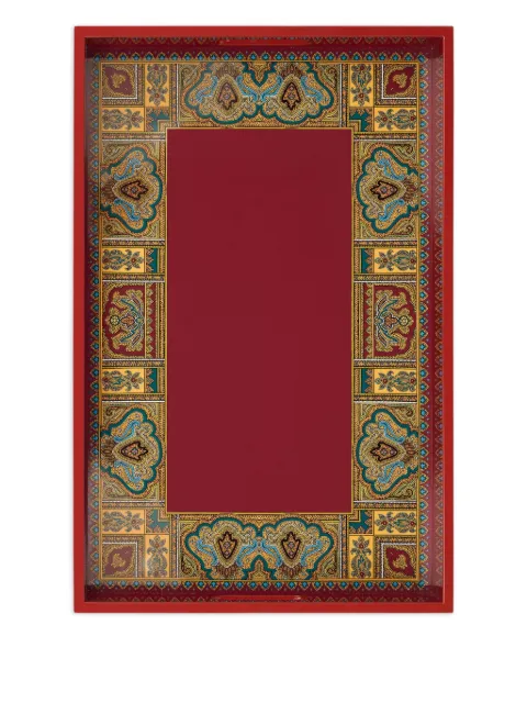 ETRO HOME 페이즐리 아크릴 유리 트레이 5.5cm X 46cm X 30cm