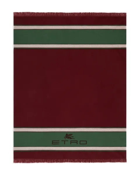 ETRO HOME ロゴ スローブランケット 180cm x 140cm