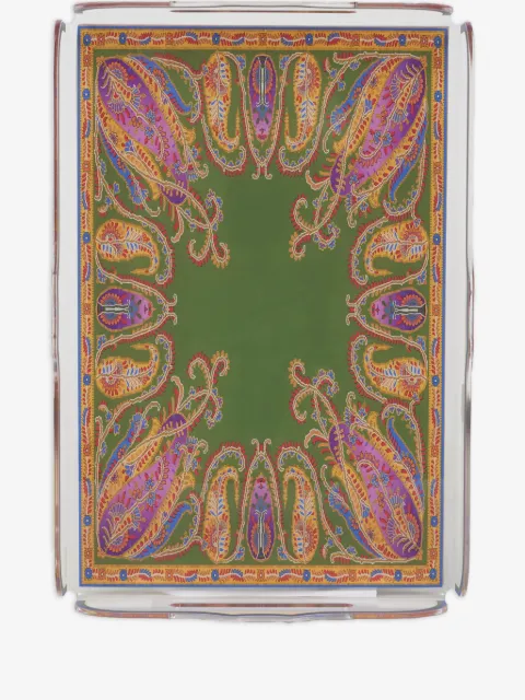 ETRO HOME ペイズリートレイ 42cm x 28cm