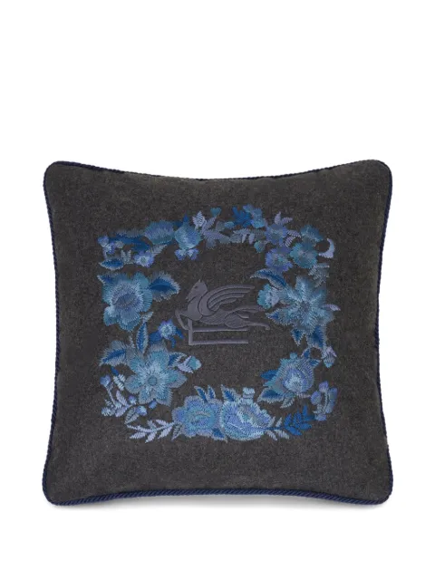 ETRO HOME coussin à fleurs brodées (45 cm x 45 cm)