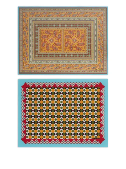 ETRO HOME patterned chargers (set of two)