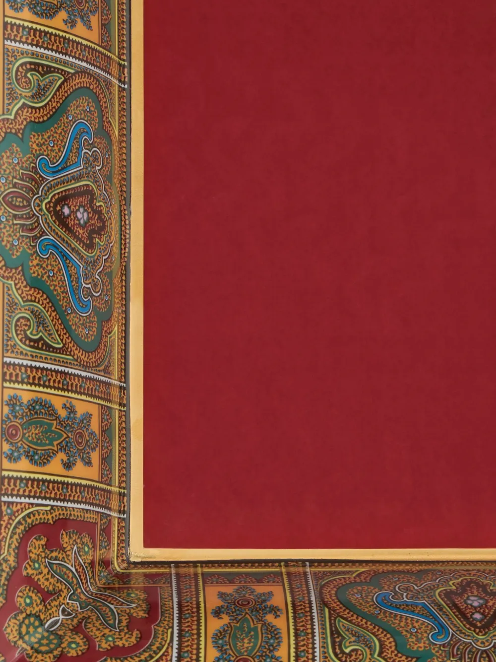 Etro Home Paisley Porcelain Tray In Red