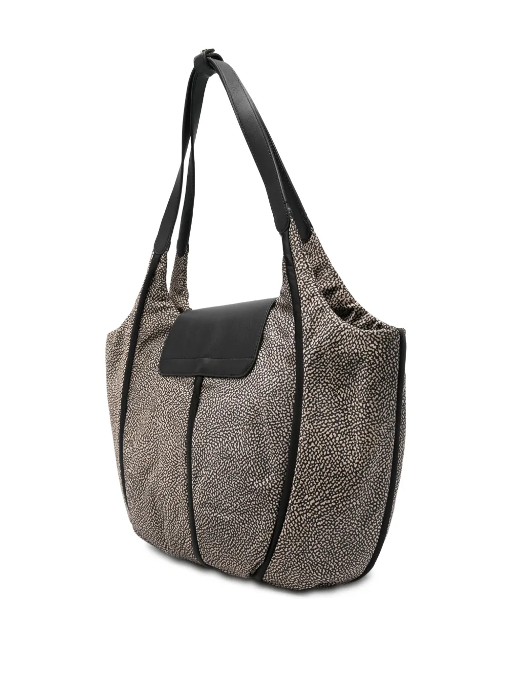 Borbonese Large Cottage Flap Pattern Tote Bag In Multi