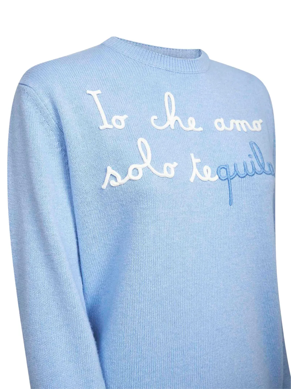 MC2 Saint Barth Trui met geborduurd detail Blauw