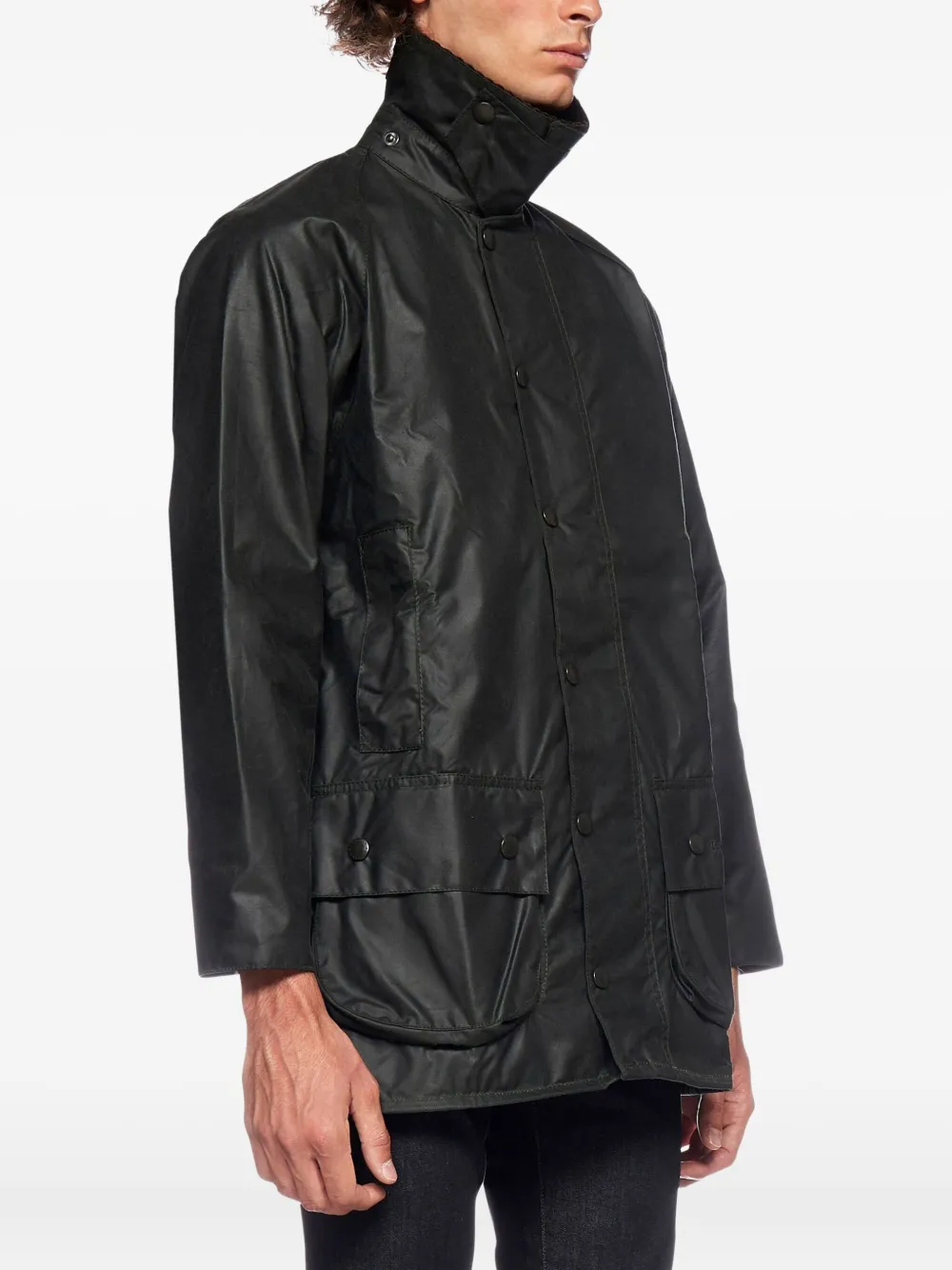 Barbour Beaufort® Buttoned Pocket Coat In Black