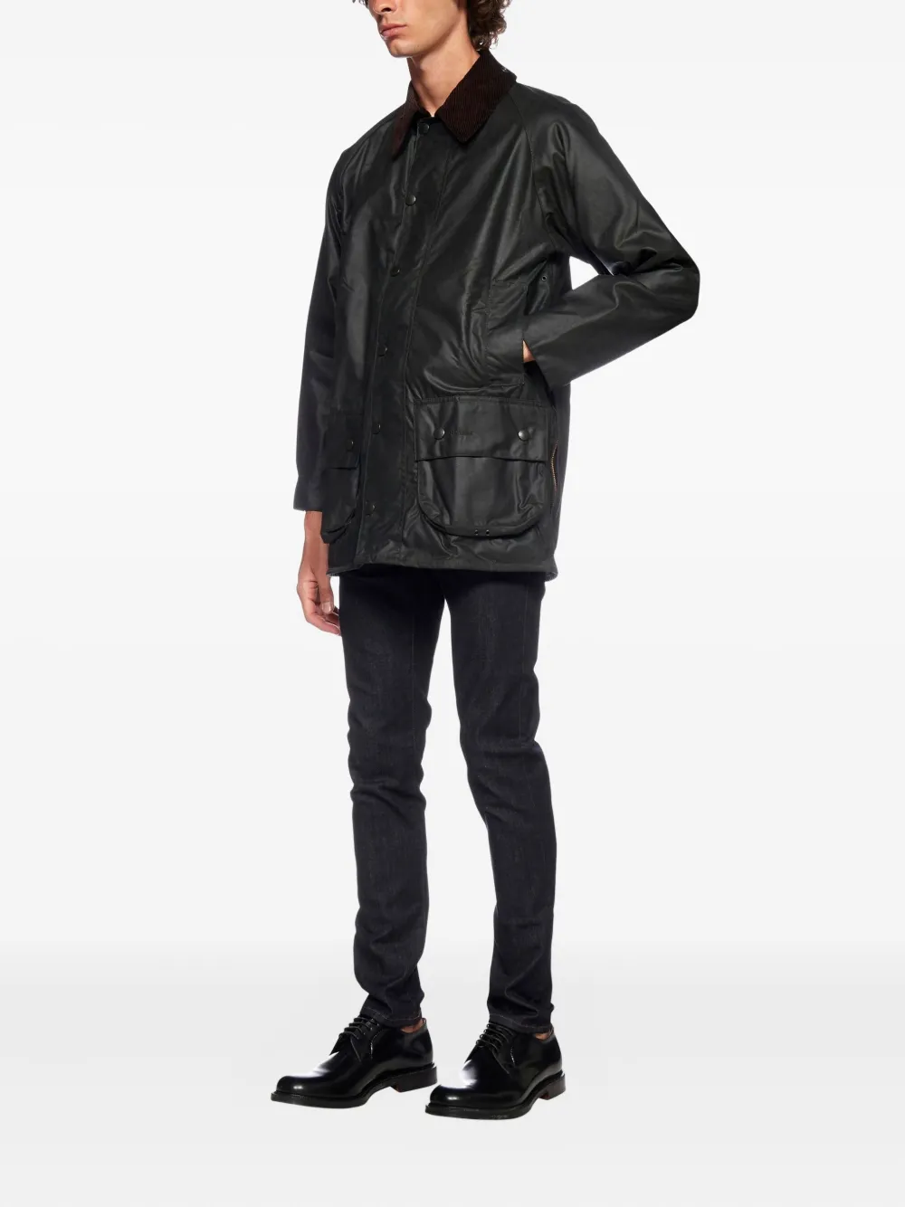 Barbour Beaufort® Buttoned Pocket Coat In Black