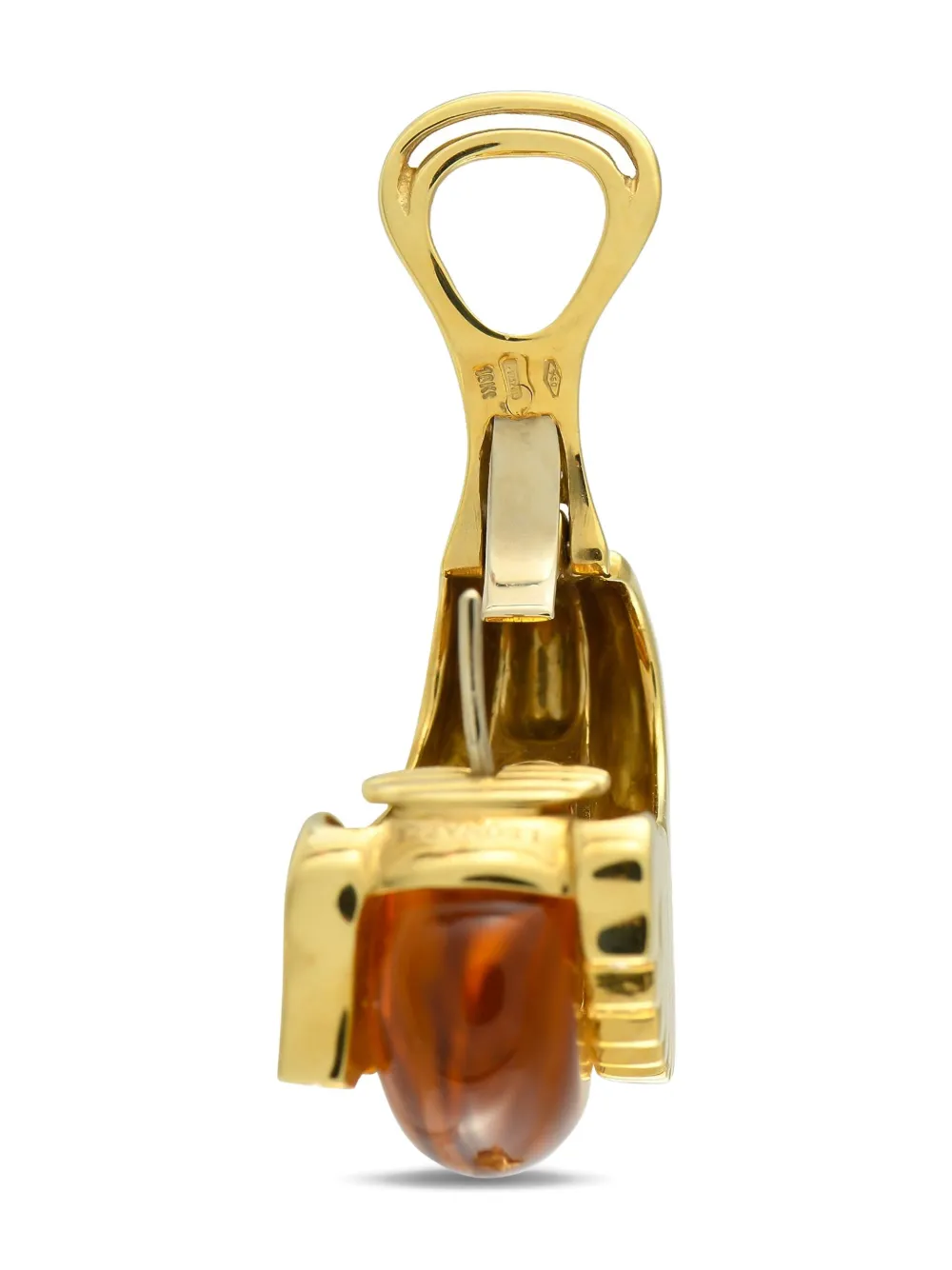 Roberto Legnazzi boucles d'oreilles en or jaune 18 ct ornées de diamants | Image 2