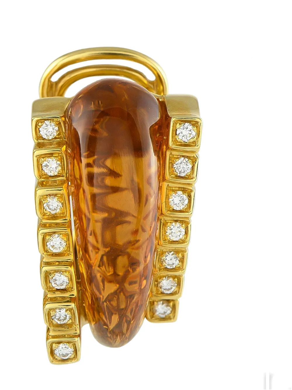 18k Yellow-Gold Diamond Earrings