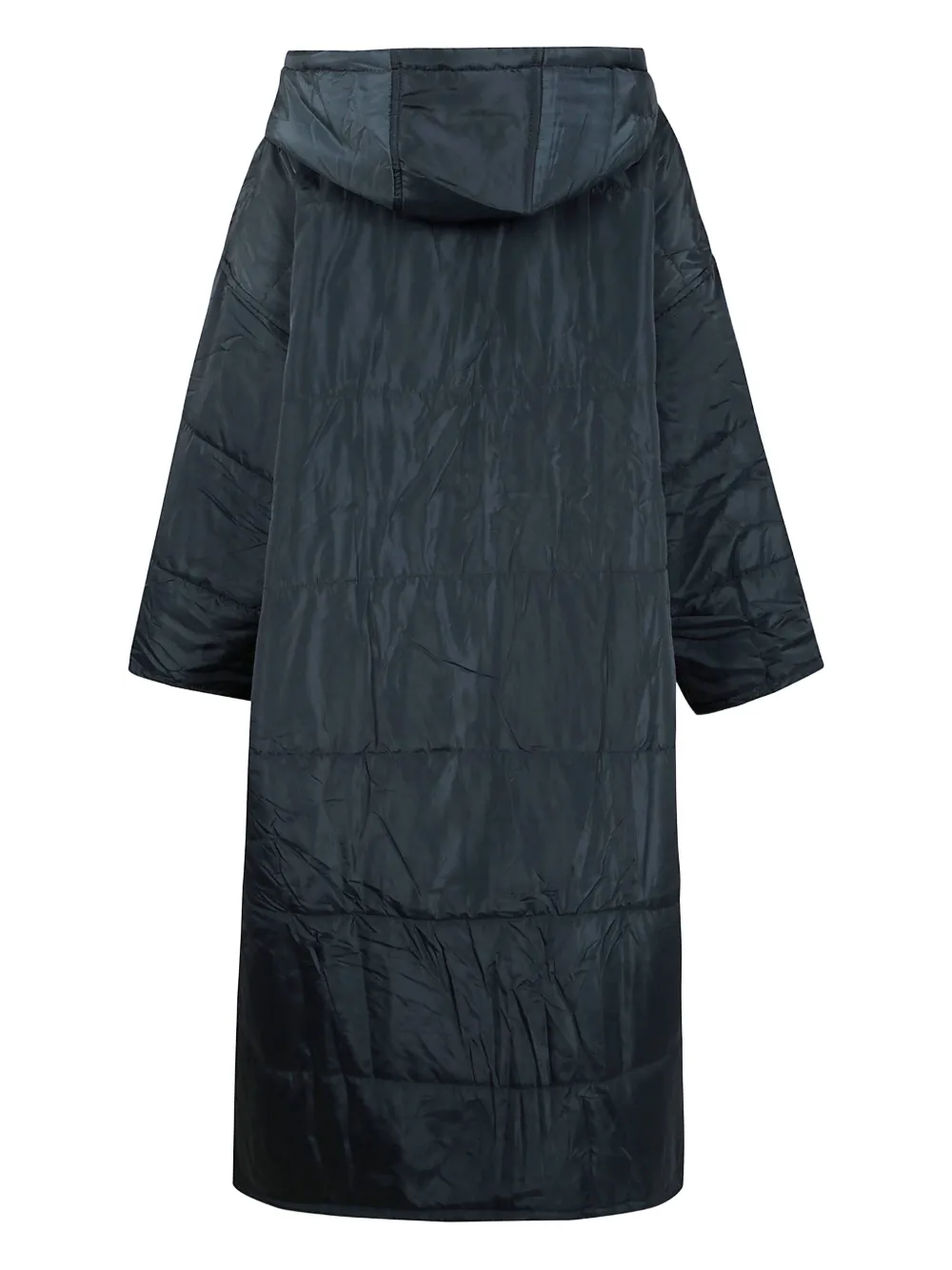 Sittingsuits Hooded Quilted Coat In Animal Print