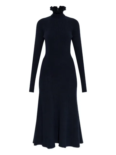 Alaïa ruffled high-neck dress