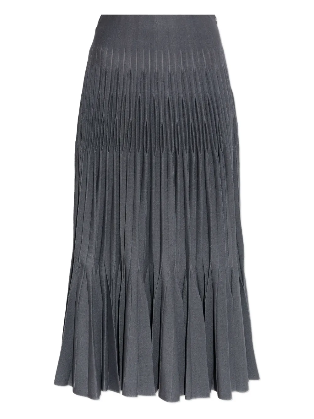Alaïa falda con pliegues | gris | Image 1