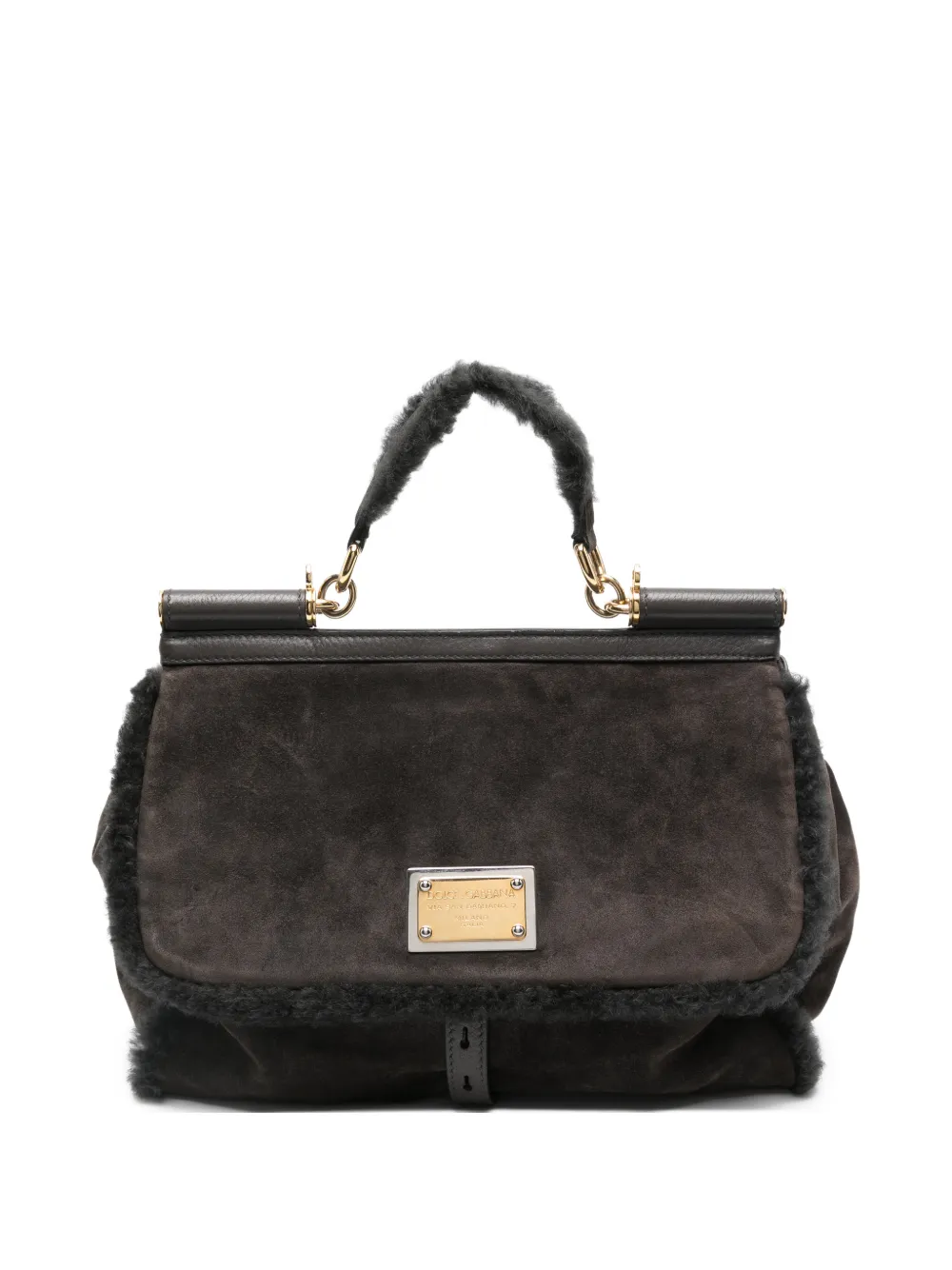 Click to view more detailed imagery on our partner's website Pre-owned Dolce & Gabbana 2010s Sicily Tote Bag In Brown