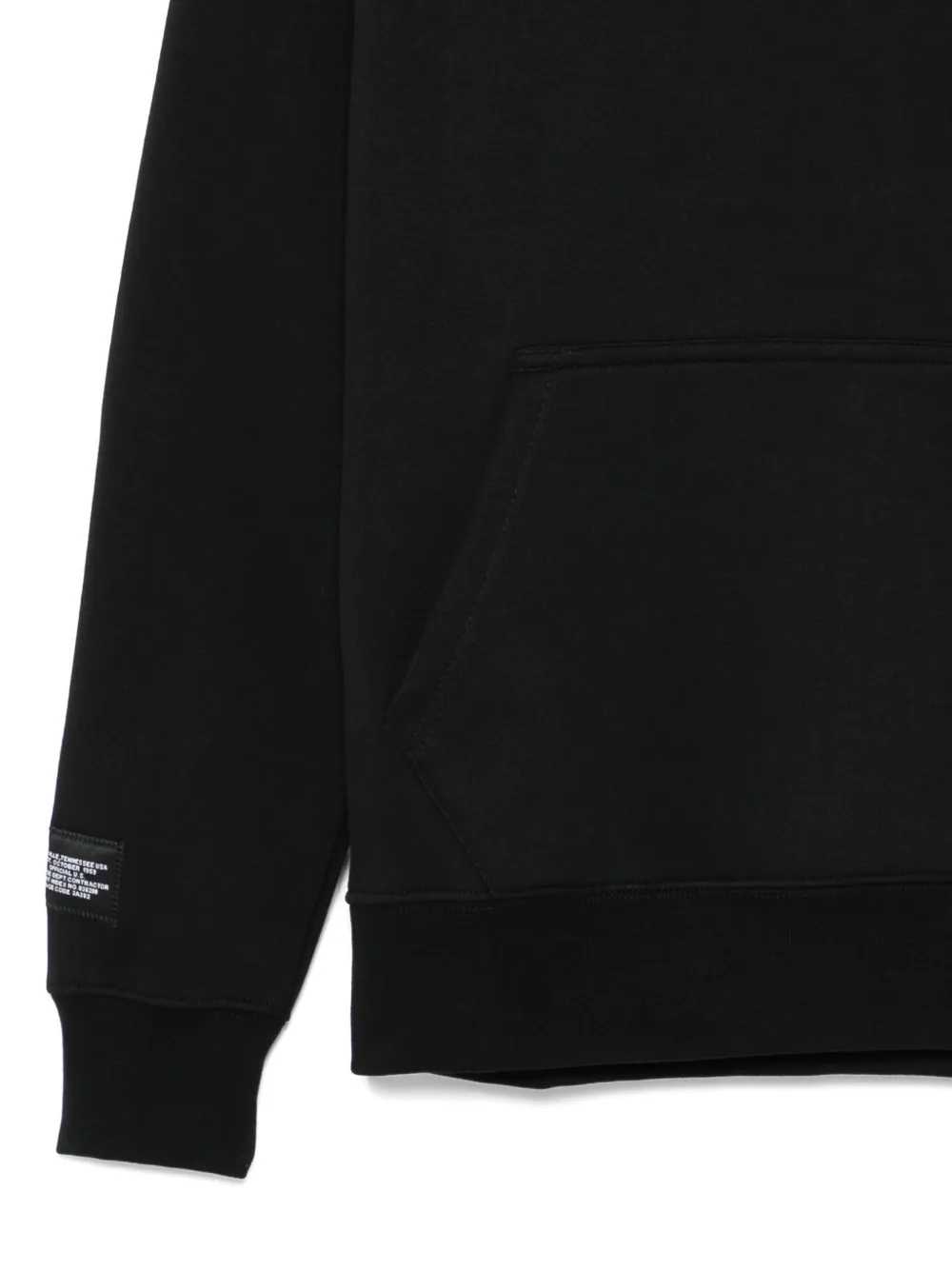 Alpha Industries Hand-warmer Pouch Hoodie In Black
