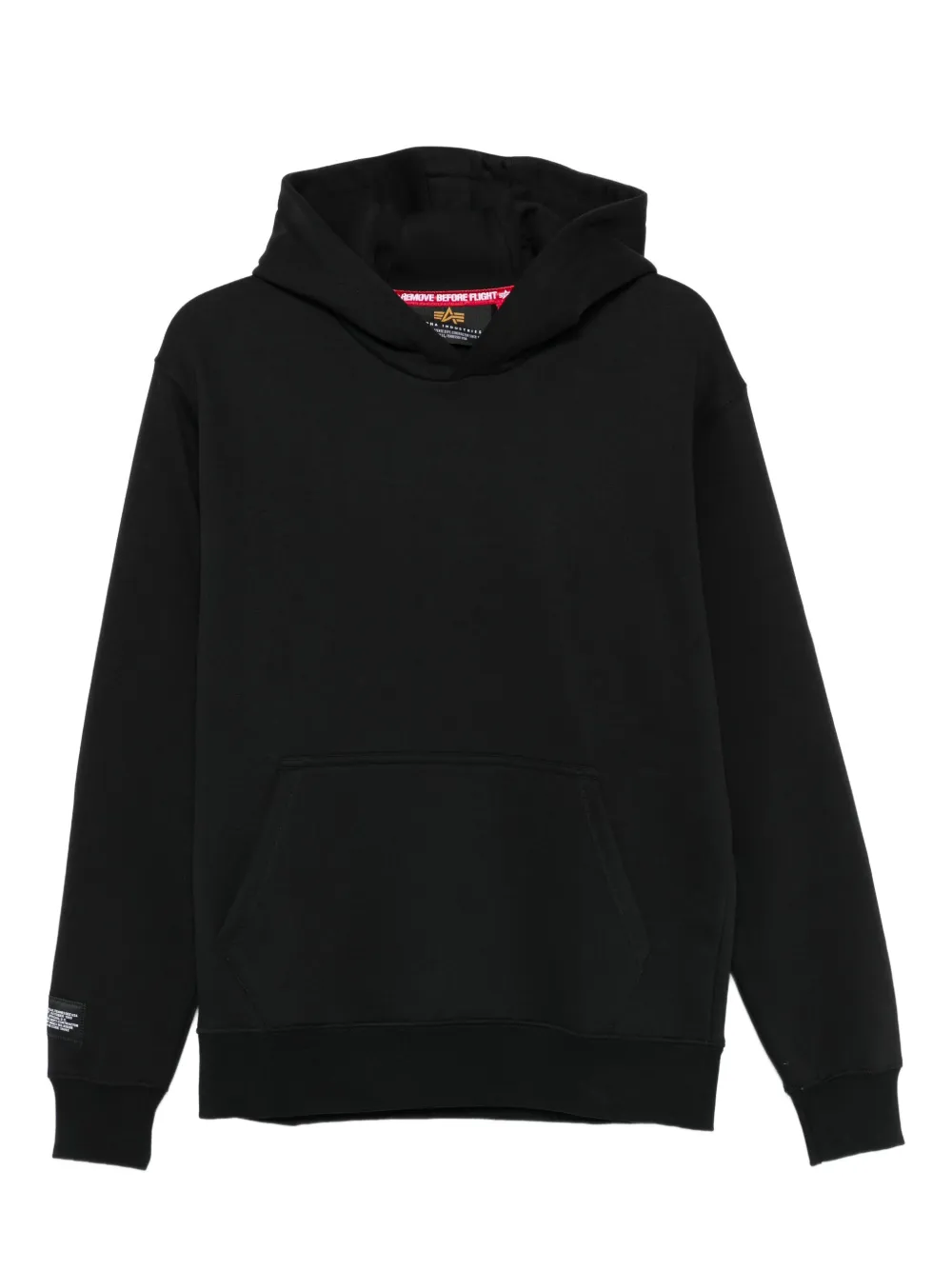 Alpha Industries hoodie à détail à poche chauffe-mains | noir | Image 1