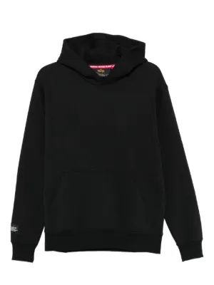 Stüssy Logo Hoodie | Black | FARFETCH RO