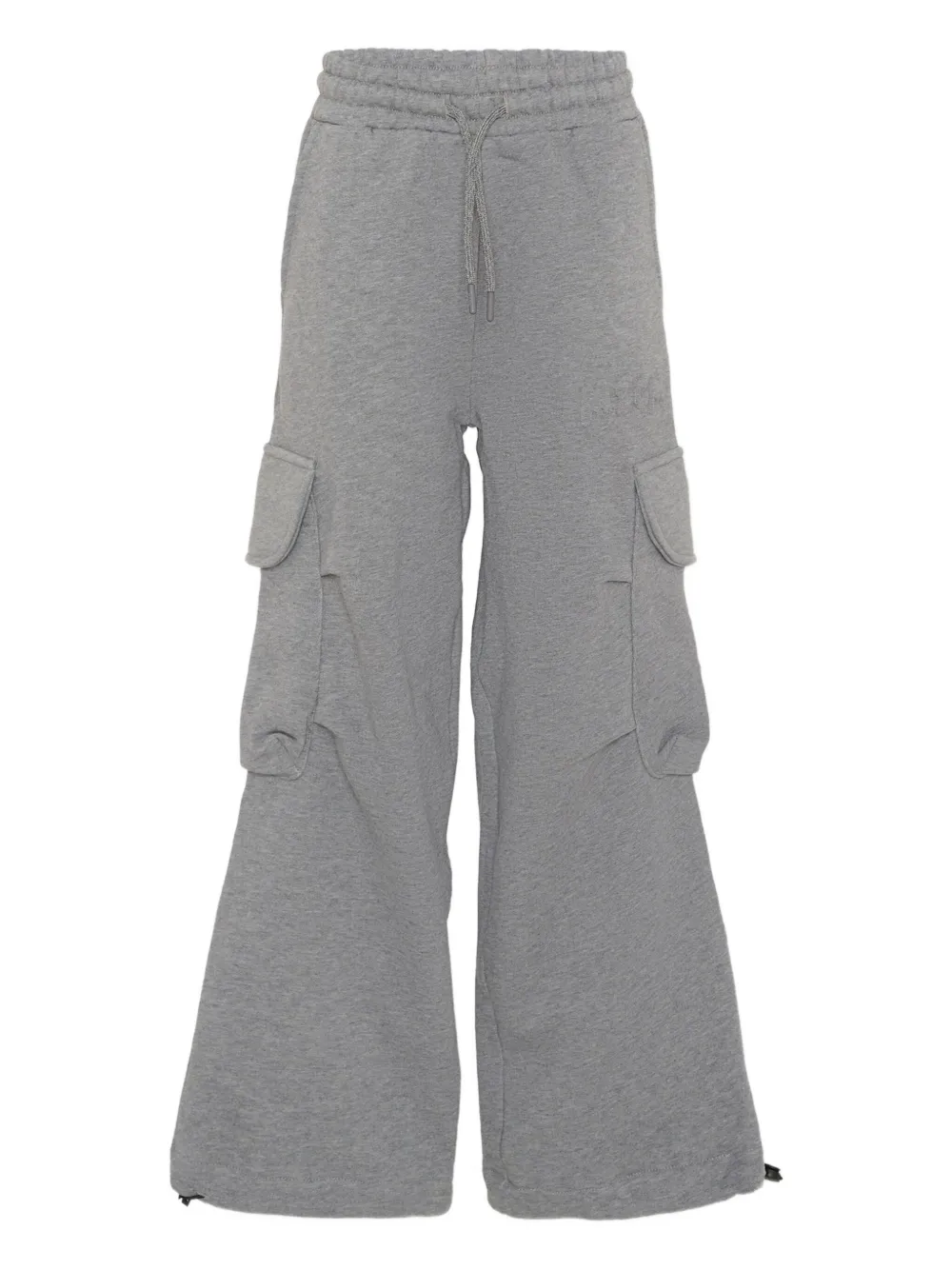 MSGM Kids drawstring cargo track pants | Grey | Image 1