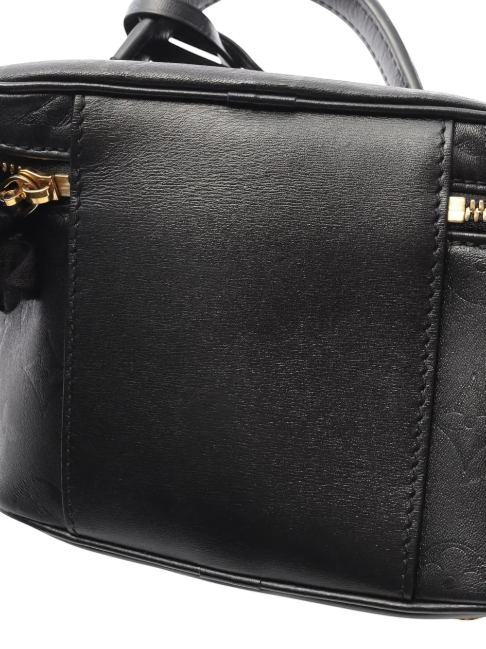 Pre-owned Louis Vuitton 2020 Monogram Ink Vanity Pm Satchel In Black