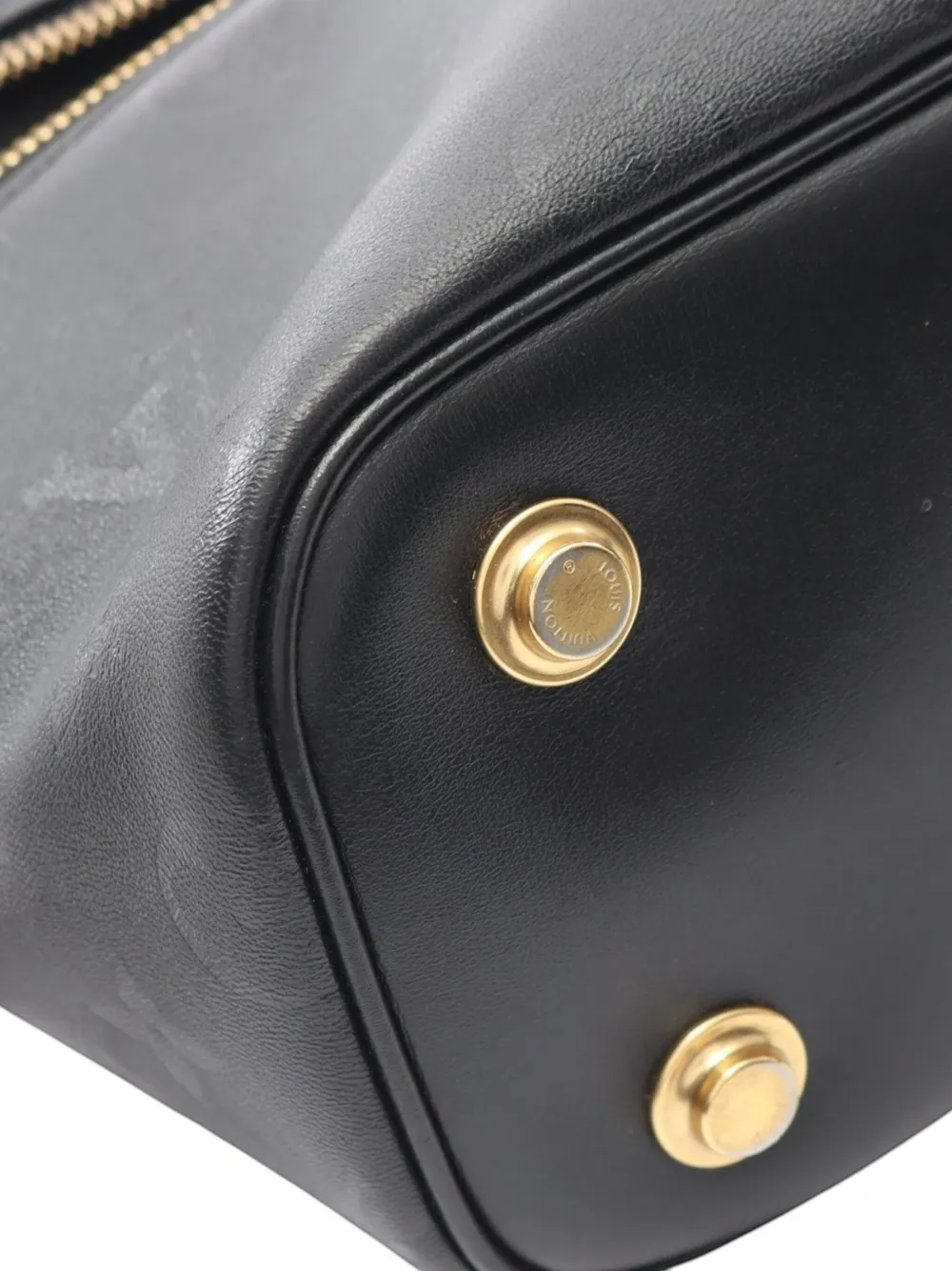 Pre-owned Louis Vuitton 2020 Monogram Ink Vanity Pm Satchel In Black