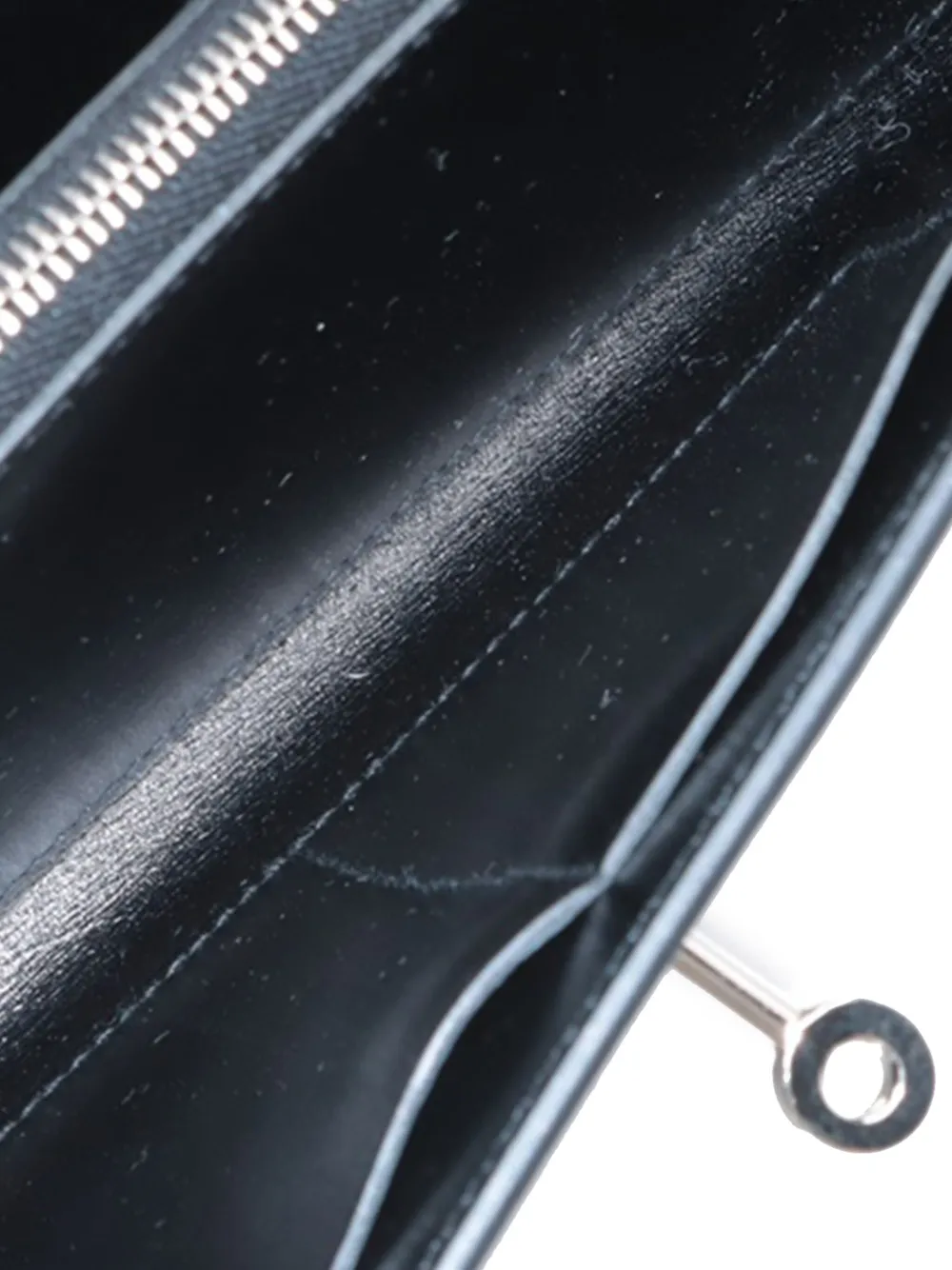 Pre-owned Hermes 2023 Tadelakt Kelly To Go Wallet Crossbody Bag In Black