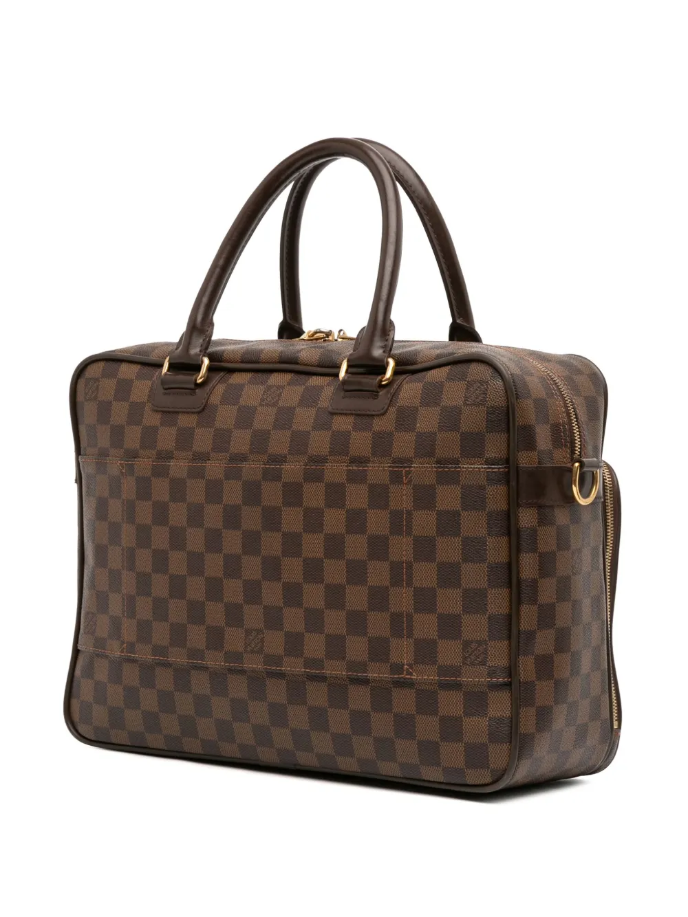 Pre-owned Louis Vuitton 2007-2020 Damier Ebene Icare Business Bag In Brown