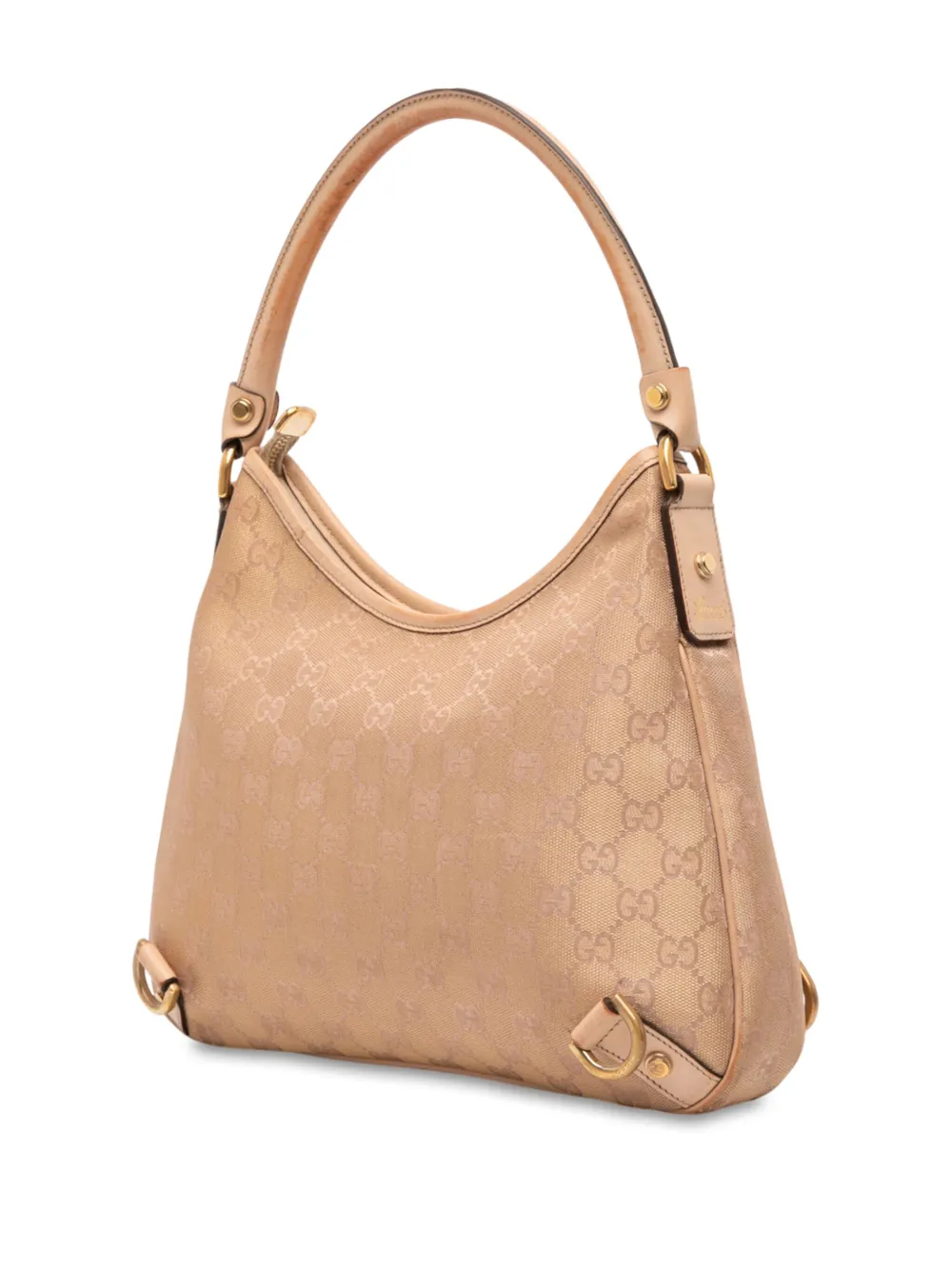 Pre-owned Gucci 2016-2025 Gg Canvas Abbey D Ring Shoulder Bag In Brown