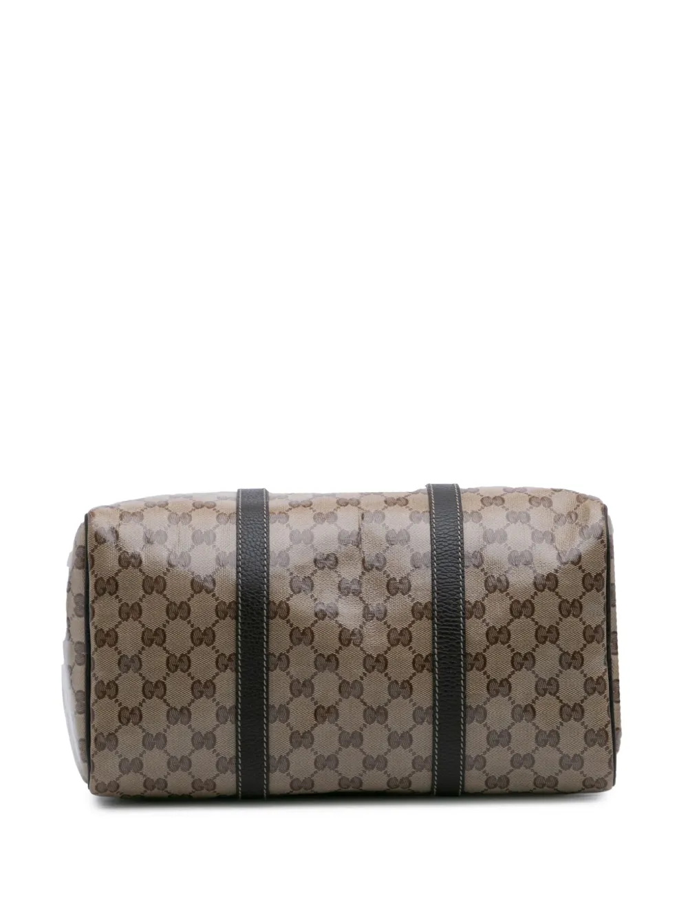 Pre-owned Gucci 2000-2015 Medium Gg Crystal Joy Boston Bag In Brown