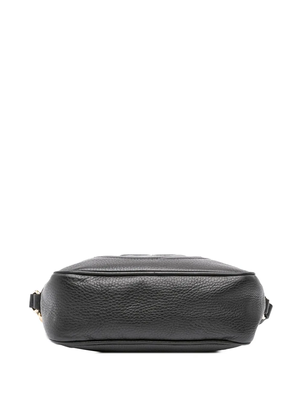Pre-owned Gucci 2016-2025 Leather Soho Disco Crossbody Bag In Black