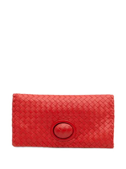 Bottega Veneta Pre-Owned 2012-2025 Nappa Intrecciato Turn Lock clutch bag