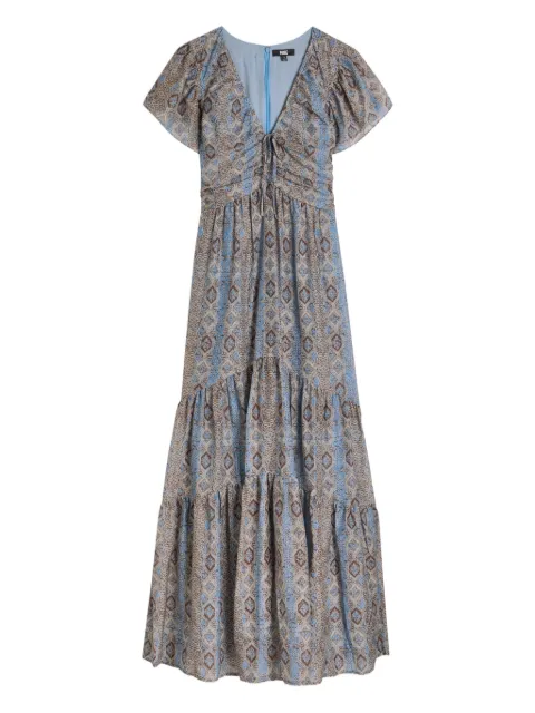 PAIGE فستان ميدي 'كينغا' بأكمام قصيرة