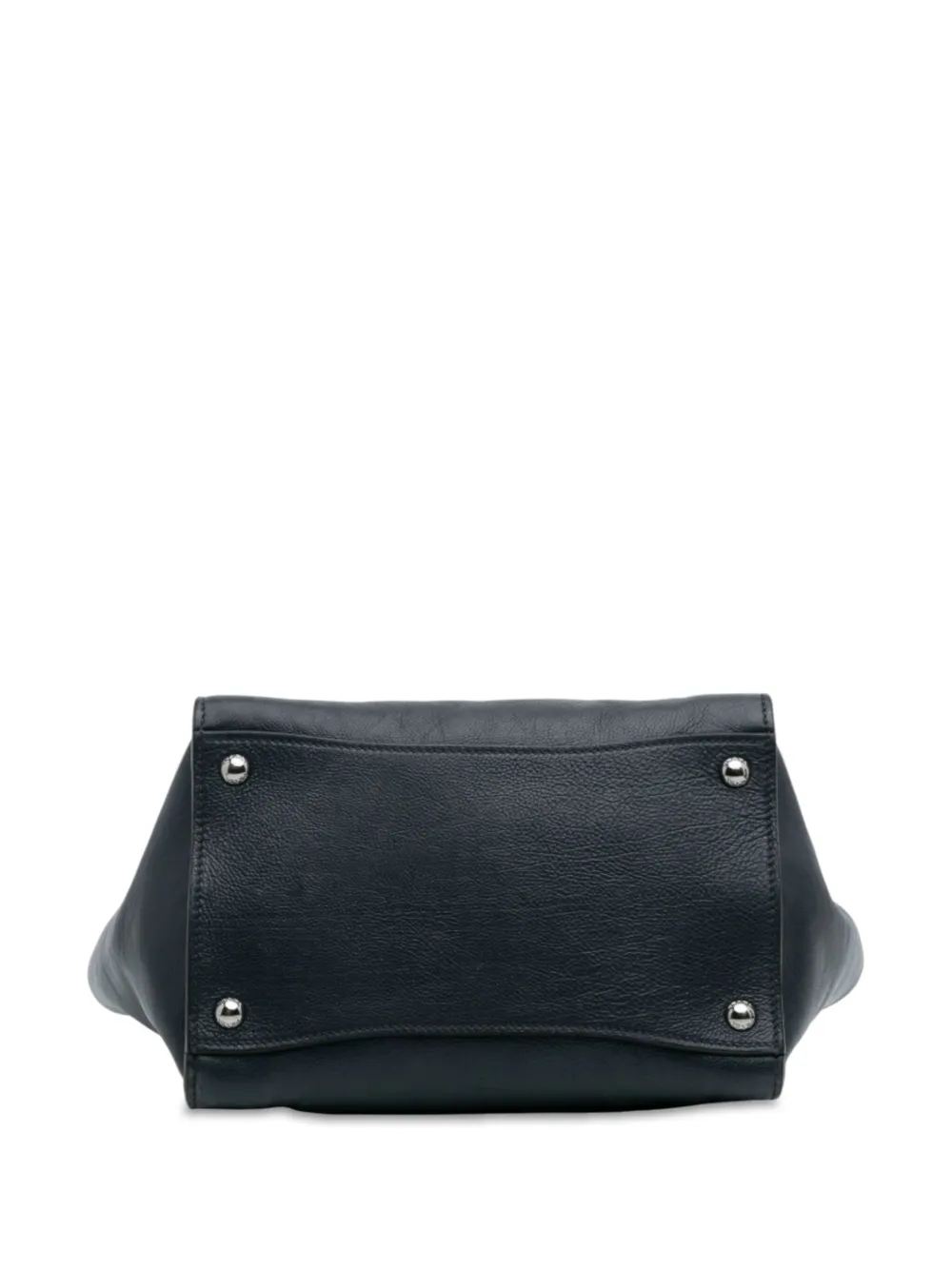 Pre-owned Prada 2000-2025 Small Glace Calf Twin Pocket Satchel In Blue