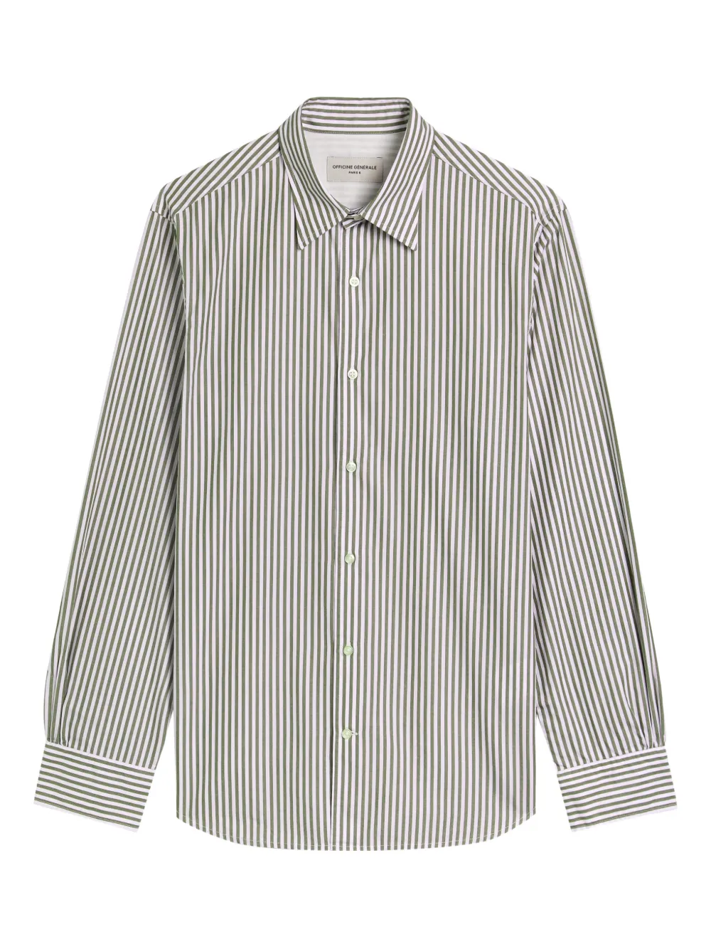 Officine Generale striped shirt - Verde