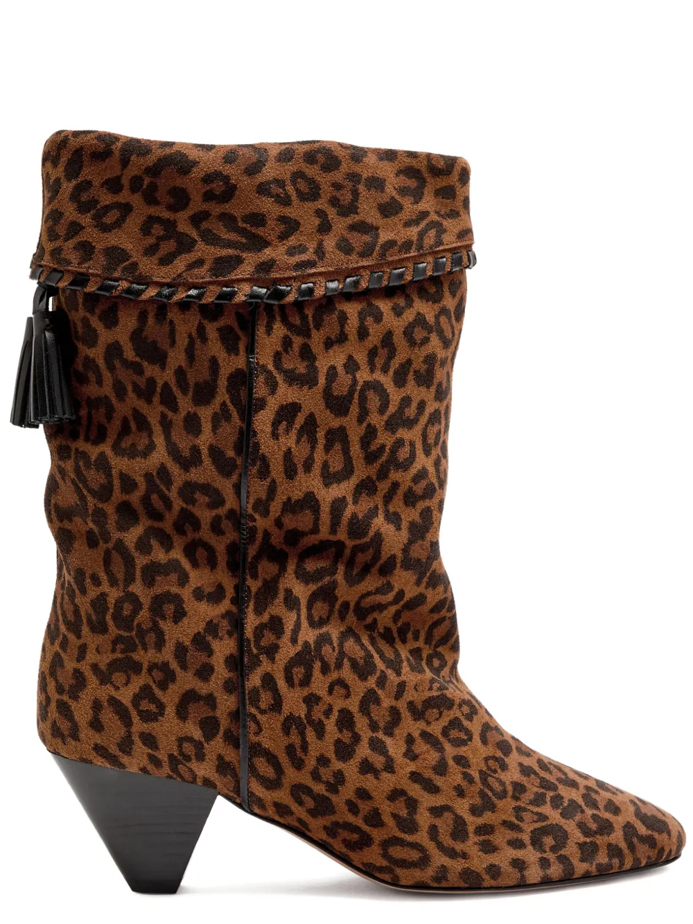 MARANT ÉTOILE Dalby leopard-print tassel boots | Ankle Boots | Image 2